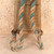 Vintage Japanese Shoiko Back-Carrying Frame with Teal-Striped Rope Straps and Horizontal Cord-Lashed Load Platform, Early Showa 1927-1945 - 5