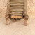 Vintage Japanese Shoiko Back-Carrying Frame with Teal-Striped Rope Straps and Horizontal Cord-Lashed Load Platform, Early Showa 1927-1945 - 11