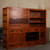 Vintage Japanese Mizuya tansu with Kigumi Lattice Sliding Doors and Burl Wood Panel Accents, Heisei Era, circa 2005 - 10