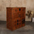 Antique Japanese Choba Tansu Merchant Chest with Slatted Sliding Doors and Iron Safe Door, Meiji Period - 5
