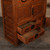 Antique Japanese Choba Tansu Merchant Chest with Slatted Sliding Doors and Iron Safe Door, Meiji Period - 12