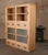 Japanese Glass-Door Book Tansu — 8 Drawers, Modern Revival (SKU: BT3)