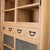 Japanese Glass-Door Book Tansu — 8 Drawers, Modern Revival (SKU: BT3)