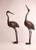 Vintage Japanese Garden Bronze Crane A Pair (22M-93)
