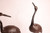 Vintage Japanese Garden Bronze Crane A Pair (22M-93)
