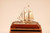 Japanese Sterling Silver Clipper Ship with Glass Case (23M-208) Japanese Sterling Silver Clipper Ship with Glass Case (23M-208)