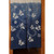 Japanese Noren Curtain — Indigo Linen with Butterfly & Flower Motif (SKU: AA18) - 1