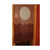 Japanese Noren Curtain — Linen with Moon Over Mountains Motif, Earth-Tone Variation (SKU: AA2) - 1
