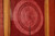 Traditional Japanese linen noren, door way curtain. sun and wave on red - 6
