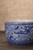 Antique Japanese Hibachi, Blue and White Phoenix In Flight (24J-556)
