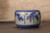 Antique Japanese Hibachi, Blue and White, Pine Trees (24J-399-2)