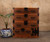 Antique Japanese Kasane Isho Kimono Tansu 2 Section Stacking Chest Kirinoki From Meiji (24J-B308) - 1