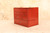 Vintage Japanese Red Sewing (Haribako) / Jewelry Box, Wood, 1930s, Showa Era (24J-370-9)