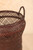 Antique Japanese Hanakago Bamboo Ikebana Basket (24N-229)