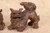 Vintage Okinawa Porcelain Shisa Statues, PAIR (24N-98)