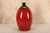 Vintage Red Vase with Black Rim — Crafted in China, 2000s, Heisei Era (SKU: 25M-352-3)- 6