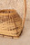 Vintage Japanese Ikebana Bamboo Basket with Handle — 2000s, Heisei Era (SKU: 25M-458) - 2