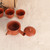 Vintage Tokoname-yaki Sencha Tea Set by Akizuki (秋月) with Original Wooden Box (25M-341-2)