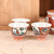 Antique Japanese Kutani Tea Set — Porcelain, 1920, Taisho Era (SKU: 25M-422)