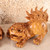 Vintage Japanese Shi Shi Lion — Wood, 1980, Showa Era (SKU: 25S-794)