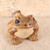 Vintage Japanese  Frog — Pottery, 2000, Heisei Era (SKU: 25S-734-1) - 1