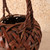 Antique Japanese Flower Basket — Bamboo, 1920, Taisho Era (SKU: 25S-669-3) - 6