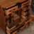 Antique Japanese Choba Tansu Merchant Chest With Hikido Kata Biraki Door Hirute Pull Drawers And Decorative Kanagu… - 
