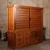 Antique Japanese Mizuya Tansu Kitchen Chest With Large Sliding Yokozan Doors And Multiple Drawers (SKU: 25S-E408) -