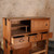Antique Japanese Section Kimono Tansu Chest With Hikido Kiku Motif Kakugata And Drawers — Kiri (SKU: 25S-A426) -