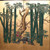 Vintage Japanese Byobu With Crane And Bamboo — Paper, 1950, Showa Era (SKU: 25S-701-2) - 6