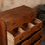 Antique Japanese Kimono Tansu Chest With Floral Kanagu Hardware And Warabite Pull Drawers — Kiri (SKU: 25S-A462) -