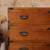 Antique Japanese Kimono Tansu Chest With Floral Kanagu Hardware And Warabite Pull Drawers — Kiri (SKU: 25S-A462) -