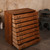 Vintage Japanese Kimono Tansu Chest With Full Width Simplified Tansu Pull Drawers — Kiri (SKU: 25S-A489) -