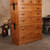 Antique Japanese 3-Section Kimono Tansu – Kiri Wood Chest with Hikido Sliding Door, Karakusa Kanagu & 8 Warabite Pull Drawers, 1910s, Taisho Era (SKU: 25S-A470) - 11