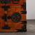 Vintage Japanese Ko Tansu Small Chest With Distinctive Floral Kanagu Hardware Drawers (SKU: 25D-G002) -