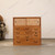 Antique Japanese Ko Tansu Small Chest With Floral Motif Hikido Sliding Door And Multi Sized Drawers (SKU: 25D-G006) -