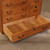 Antique Japanese Ko Tansu Small Chest With Floral Motif Hikido Sliding Door And Multi Sized Drawers (SKU: 25D-G006) -