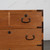 Antique Japanese Ko Tansu Small Chest With Four Simplified Kanagu Hardware Multi Sized Drawers (SKU: 25D-G023) -