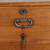 Antique Japanese Kimono Tansu Chest With Distinctive Floral Kanagu Hardware Drawers (SKU: 25D-G406) -
