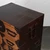 Antique Japanese Ko Tansu Small Chest With Distinctive Floral Jomae Hardware And Gunbai Pull Drawers (SKU: 25D-G419) -