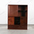 Vintage Japanese Cha Tansu Tea Chest With Large Woven Panel Hikido Door And Multi Sized Drawers (SKU: 25D-C416) -