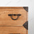 Antique Japanese Two Section Kimono Tansu Chest With Distinctive Hardware On Four Full Width Drawers (SKU: 25D-B401) -