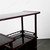 Vintage Japanese Cabinet With Aka Sabi Red Frame Kannon Biraki Door Black Shelves Floral Motif — Lacquer (SKU: 25D-C020) -