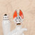 Antique Japanese Inari Fox — Porcelain (SKU: 25S-523-1) -