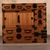 Antique Japanese Ko Tansu Small Chest With Distinctive Hardware On Sliding Door, Katabiraki Door And Multi-sized Gunpai Pull Drawers - 1900s Meiji Era (25S-D403)