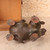 Small Items Vintage Japanese Lion Statue 1966 1989 Late — Pottery, Showa Era (SKU: 26M-123) - 13