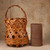 Ikebana Bonsai Vintage Japanese Ikebana Flower Basket — Bamboo, 1946 - 1965 Mid Showa (SKU: 26M-099) - 9