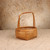 Ikebana Bonsai Vintage Japanese Ikebana Flower Basket 1966 1989 Late — Bamboo, Showa Era (SKU: 26M-784-4) -
