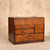 Vintage Japanese Ko-Tansu Burl Wood Veneer Chest, Early Showa 1927-1945 | SKU: 26M-556-1 -