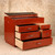 Sewing Boxes Antique Japanese Haribako Sewing Box 1927 1945 Early — Wood, Showa Era (SKU: 26M-556-15) - 2